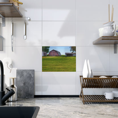 U R There Photography Cass City Elmwood Greys Rustic Farmhouse Decorative Ceramic Tile