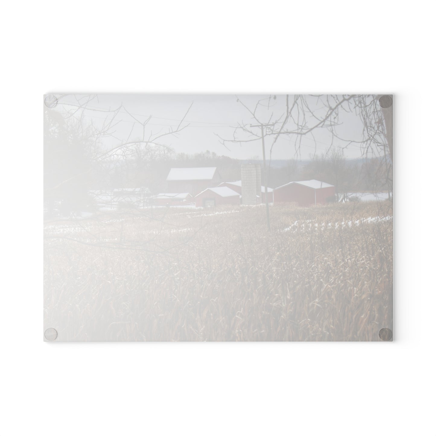 U R There Photography Beyond the Cornfield on Sutton Rustic Farmhouse Tempered-Glass Cutting Board