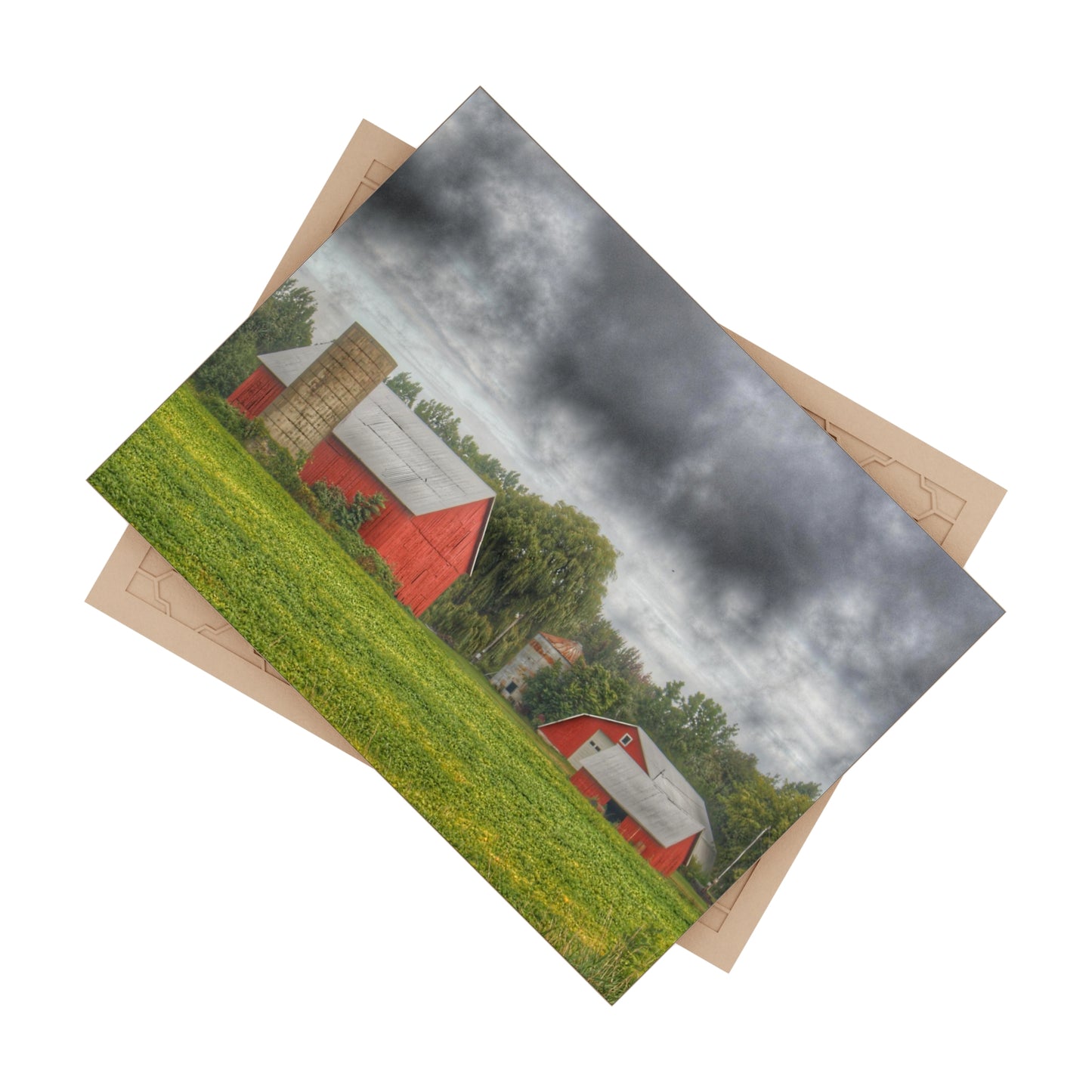 U R There Photography Kingston Road Trio I Rustic Farmhouse Decorative Ceramic Tile