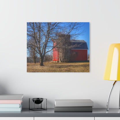U R There Photography Leonard Road Red Rustic Farmhouse Acrylic Wall Print