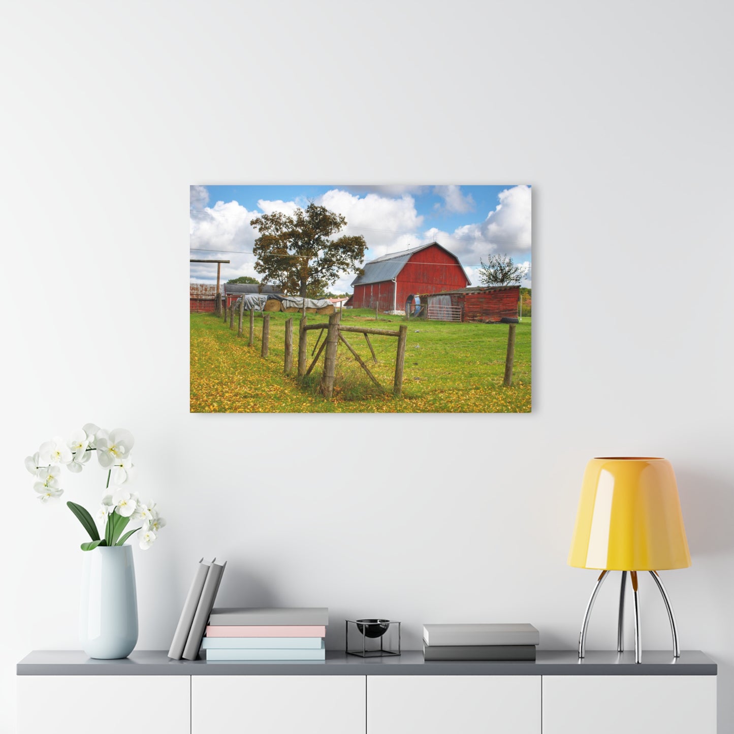 U R There Photography Beyond the Fence on Frances Road Rustic Farmhouse Acrylic Wall Print