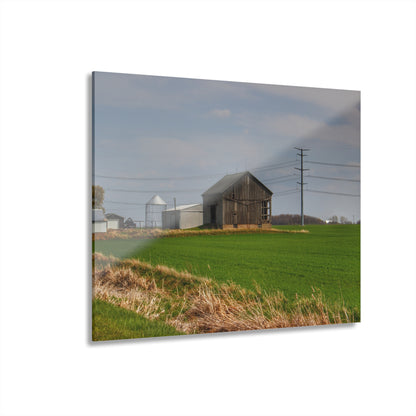 U R There Photography McAlpine Grey Rustic Farmhouse Acrylic Wall Print