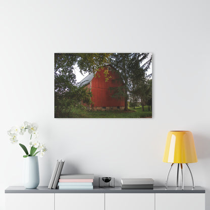 Barn Boutique Modern Farmhouse Acrylic Wall Print| Hough Road Late Summer Red I