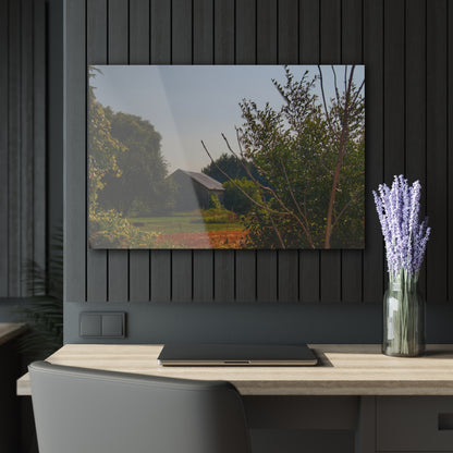 U R There Photography Clifford Hidden Grey Rustic Farmhouse Acrylic Wall Print