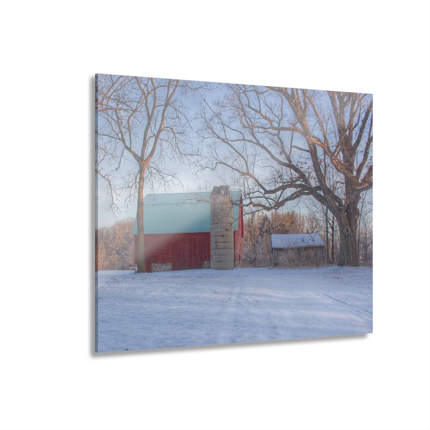 U R There Photography Webster Road Red I Rustic Farmhouse Acrylic Wall Print