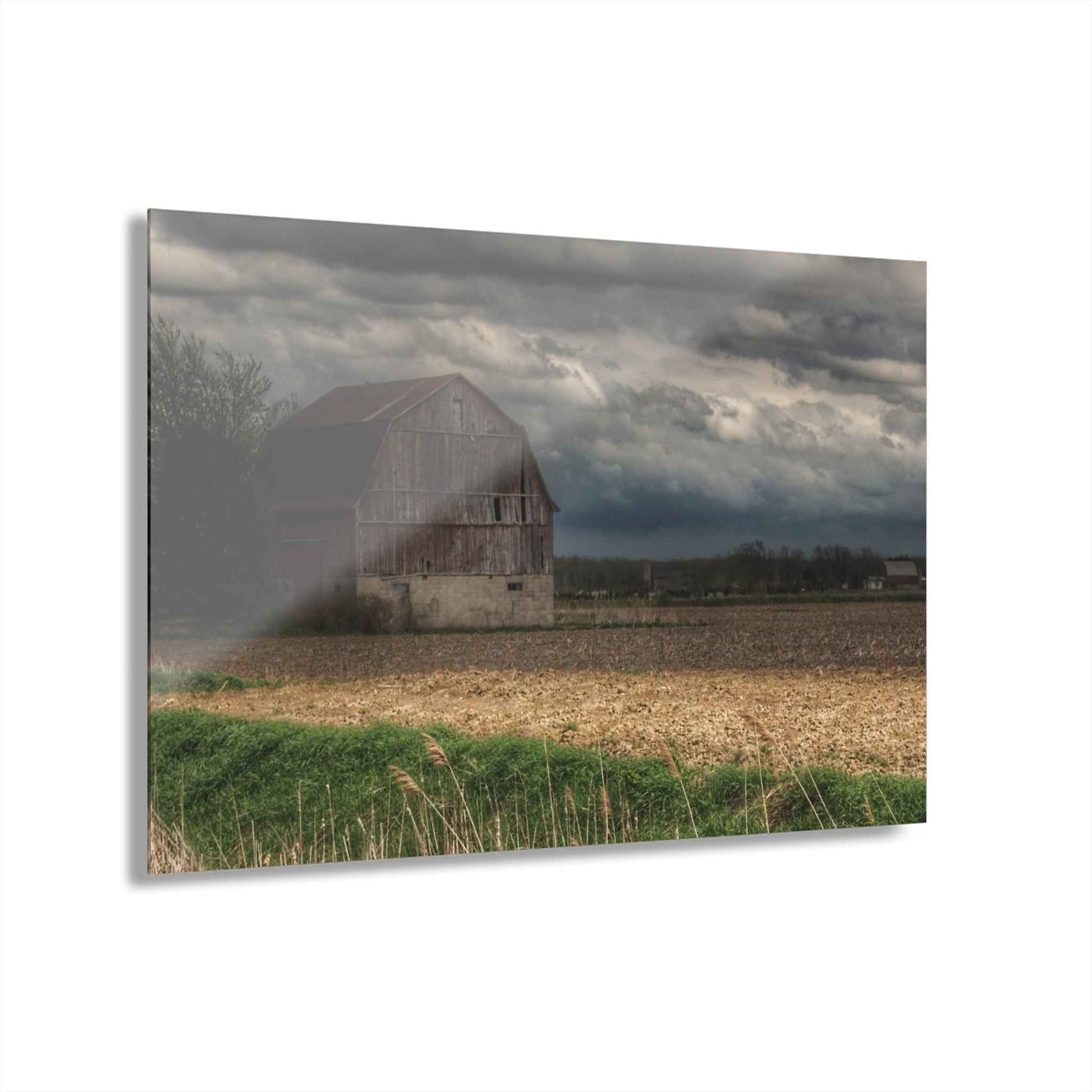 U R There Photography Sandusky Grey I Rustic Farmhouse Acrylic Wall Print
