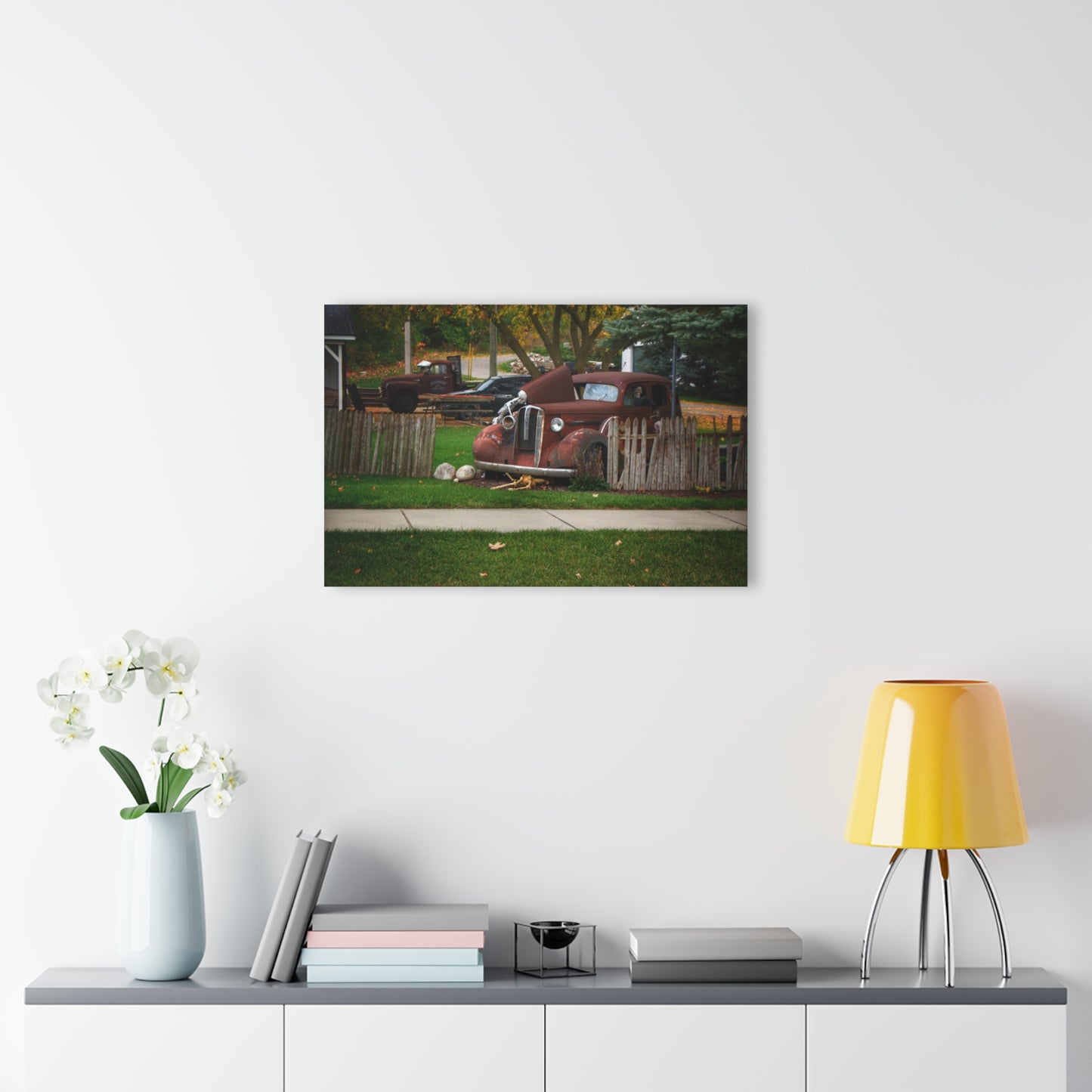 U R There Photography Oak Road Metamora Mechanics Rustic Farmhouse Acrylic Wall Print