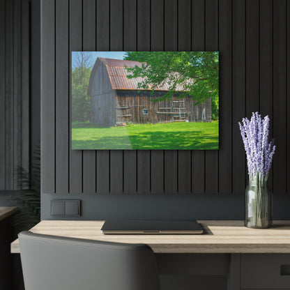 U R There Photography Sergent Road Grey Rustic Farmhouse Acrylic Wall Print