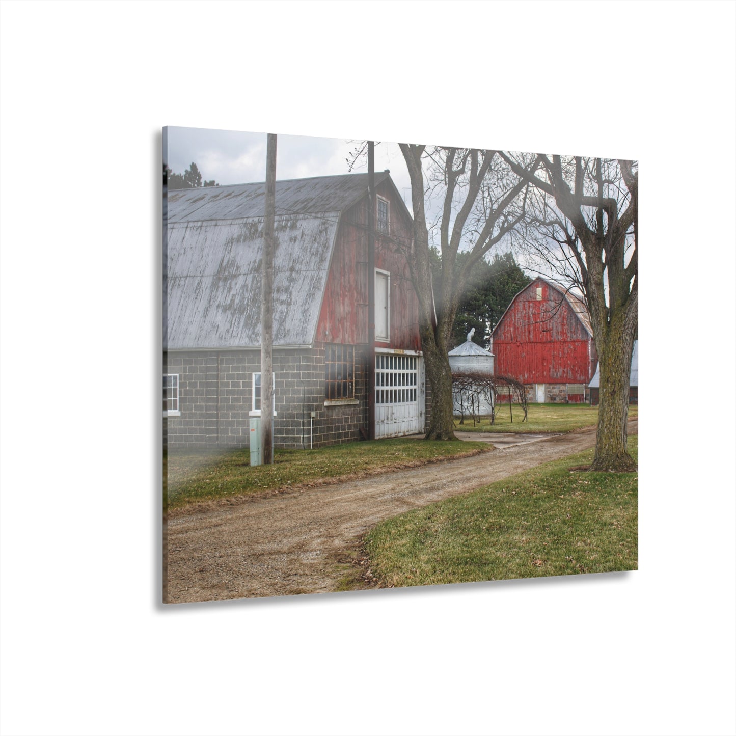 U R There Photography Peck Reds Rustic Farmhouse Acrylic Wall Print