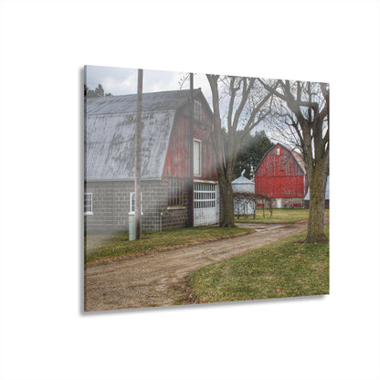 U R There Photography Peck Reds Rustic Farmhouse Acrylic Wall Print