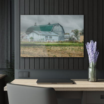 U R There Photography Richville Road Grey II Rustic Farmhouse Acrylic Wall Print