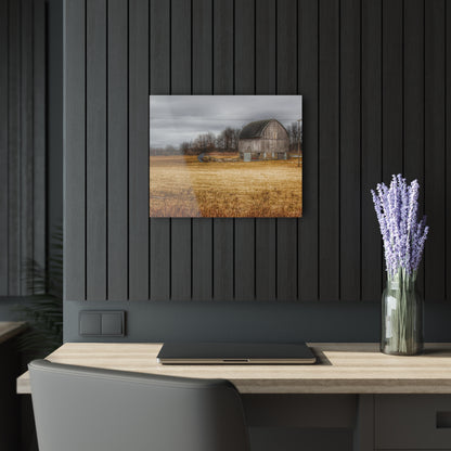 U R There Photography Laur Road Grey Rustic Farmhouse Acrylic Wall Print