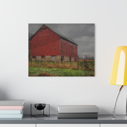 U R There Photography Bowers Road Red III Rustic Farmhouse Acrylic Wall Print