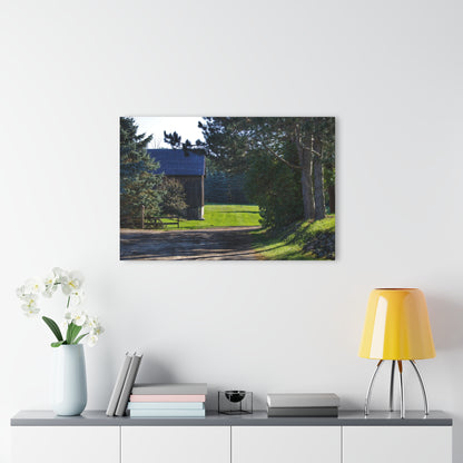 U R There Photography Hosner Road Hidden Grey Rustic Farmhouse Acrylic Wall Print