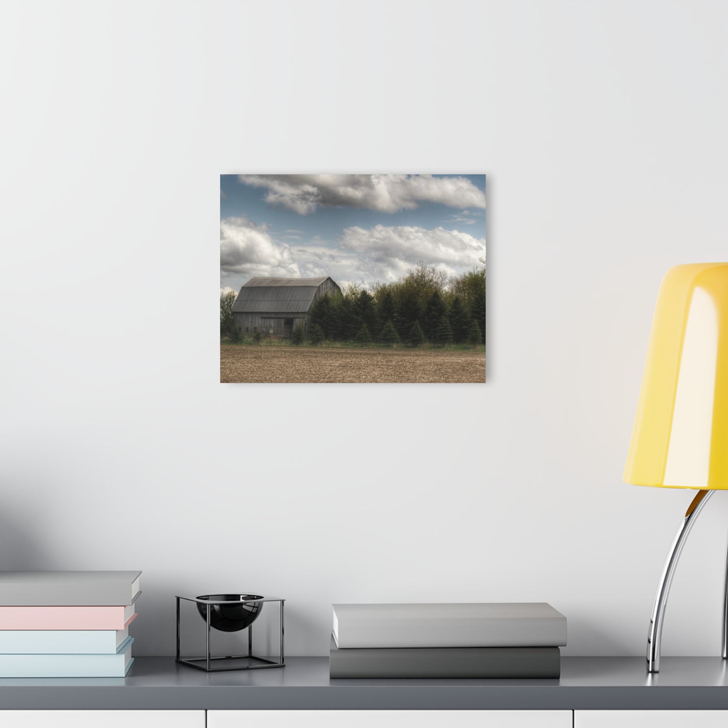 U R There Photography Sandusky Grey in the Pines Rustic Farmhouse Acrylic Wall Print