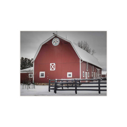 U R There Photography Barns of Barber Road III Rustic Farmhouse Decorative Ceramic Tile
