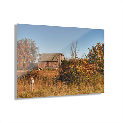 U R There Photography Clothier Road Red I Rustic Farmhouse Acrylic Wall Print