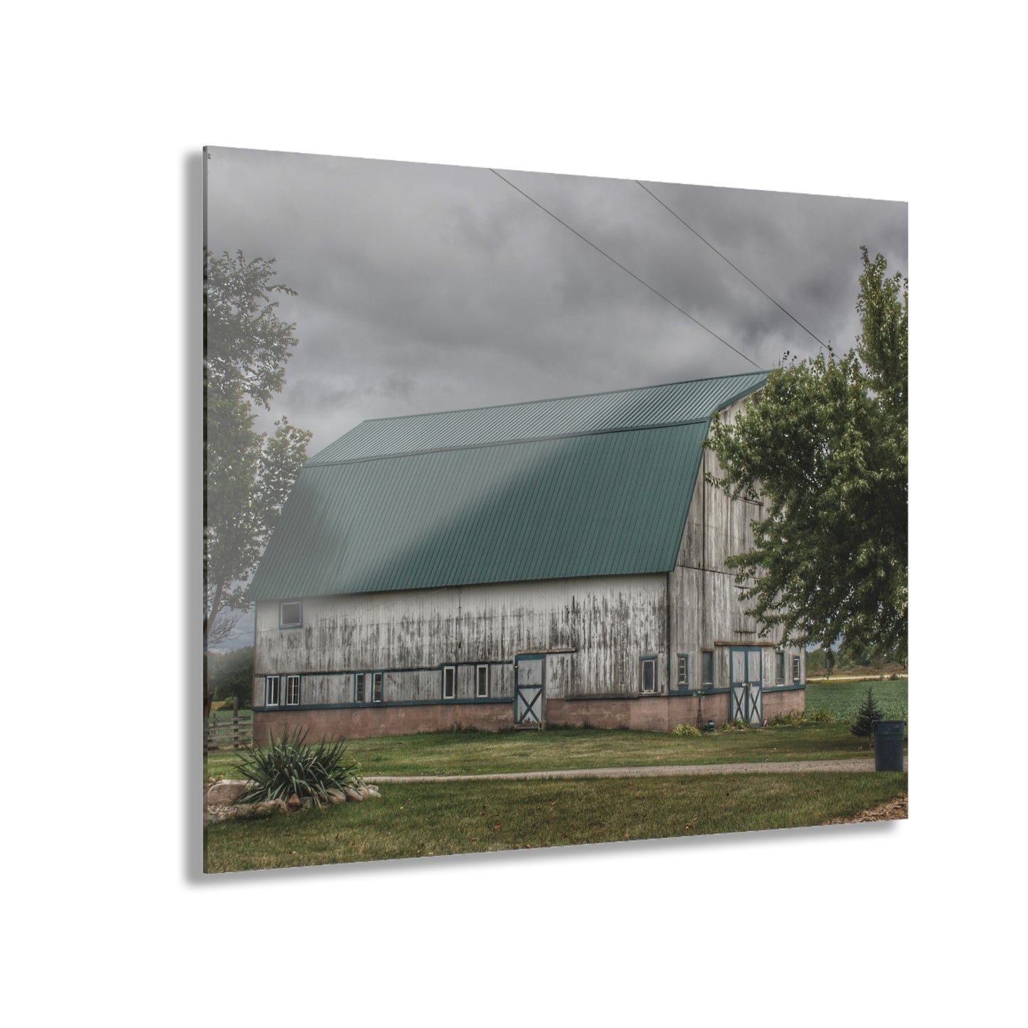 U R There Photography Bristol Road White II Rustic Farmhouse Acrylic Wall Print