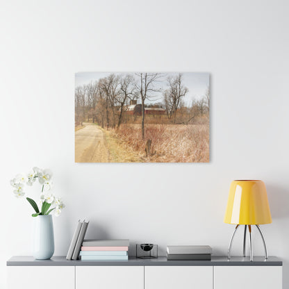 U R There Photography Hough Road Hidden Reds Rustic Farmhouse Acrylic Wall Print