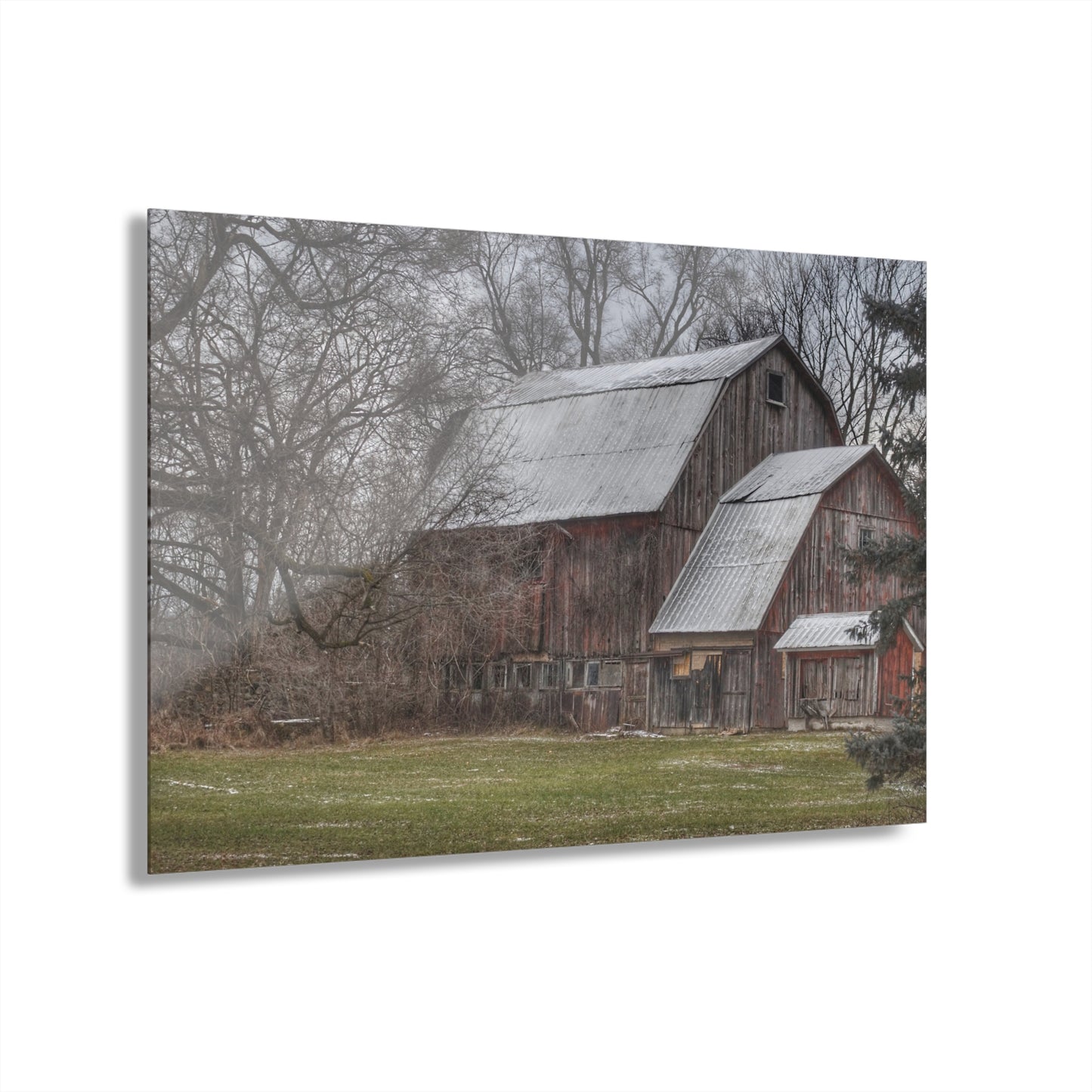 U R There Photography Hennessey Road Grey Rustic Farmhouse Acrylic Wall Print