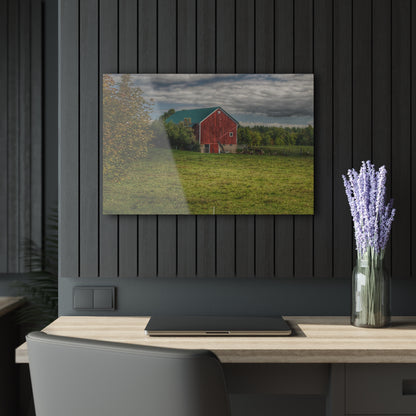 U R There Photography Kingston Plain Road Cow Barn Rustic Farmhouse Acrylic Wall Print