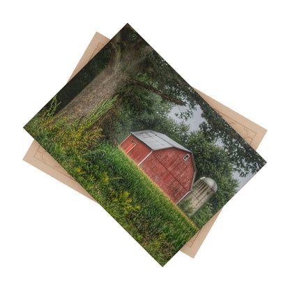 U R There Photography Mayville Lapeer Road Red Rustic Farmhouse Decorative Ceramic Tile