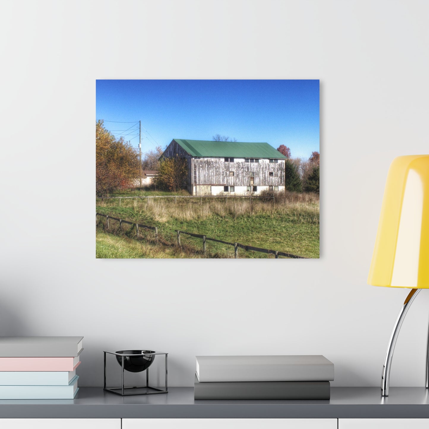 U R There Photography Hadley White Rustic Farmhouse Acrylic Wall Print