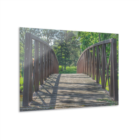 U R There Photography Cramton Park Kiwanis Bridge Rustic Farmhouse Acrylic Wall Print