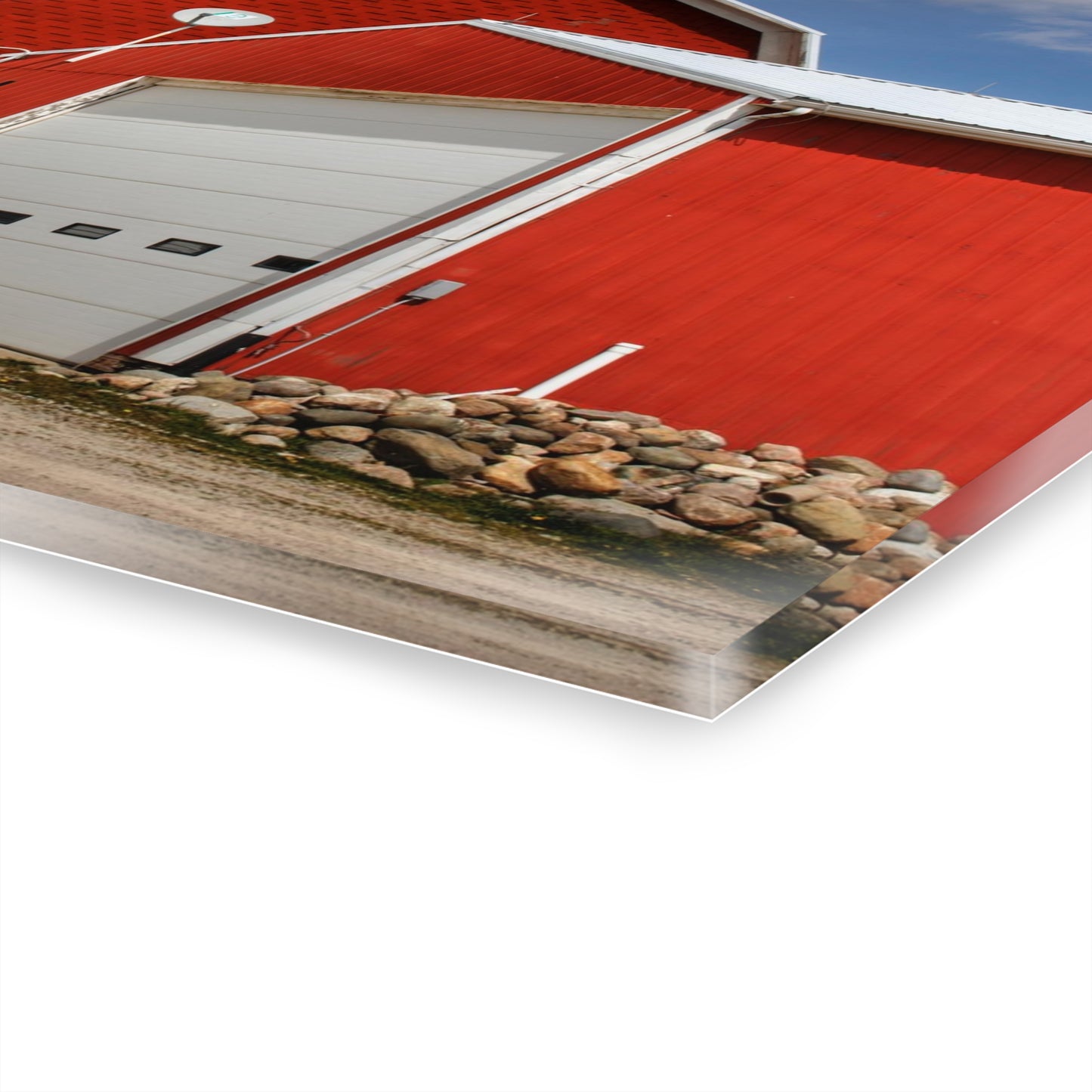 U R There Photography Darbee Red Rustic Farmhouse Acrylic Wall Print