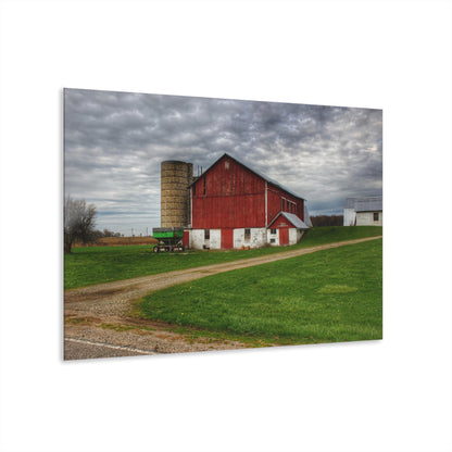 Barn Boutique Modern Farmhouse Acrylic Wall Print| Fostoria Red II