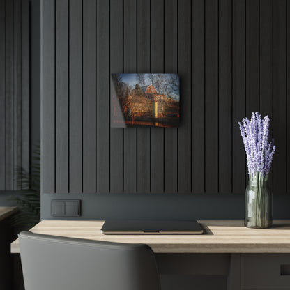 U R There Photography Marathon Road Hillside Red II Rustic Farmhouse Acrylic Wall Print