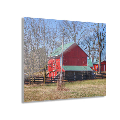 U R There Photography Imlay City Road Cow Barn I Rustic Farmhouse Acrylic Wall Print