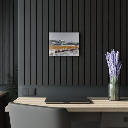 U R There Photography Argyle Road Grey Rustic Farmhouse Acrylic Wall Print