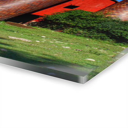 U R There Photography Baldwin Red I Rustic Farmhouse Acrylic Wall Print
