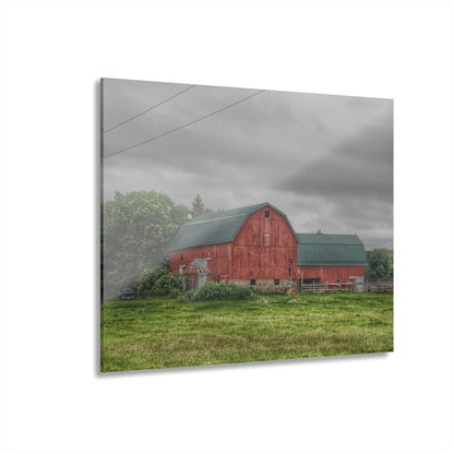 U R There Photography Clifford Road Red I Rustic Farmhouse Acrylic Wall Print