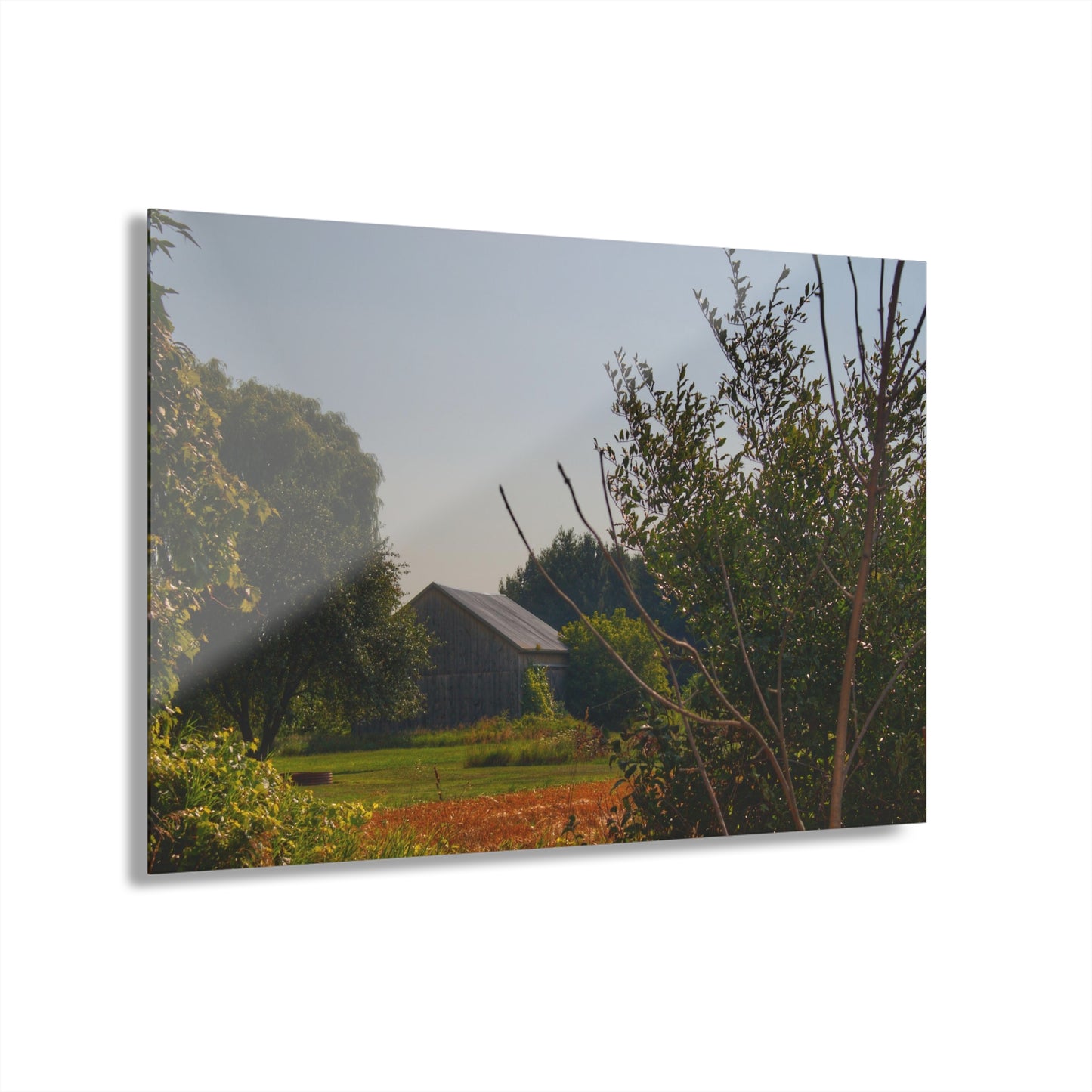U R There Photography Clifford Hidden Grey Rustic Farmhouse Acrylic Wall Print