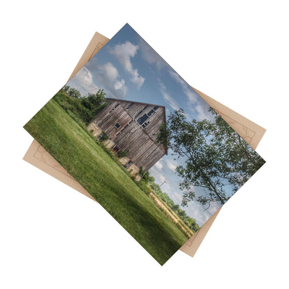 U R There Photography Bohms Road Grey II Rustic Farmhouse Decorative Ceramic Tile