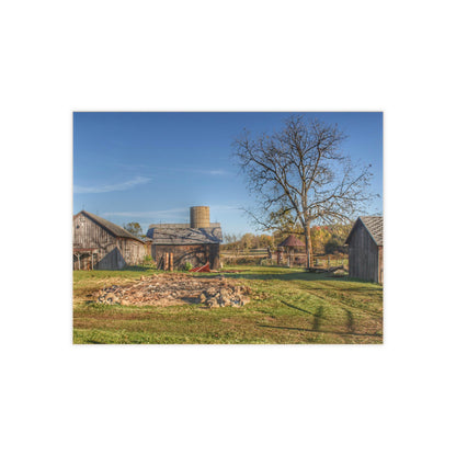 U R There Photography Bowers Road Greys I Rustic Farmhouse Decorative Ceramic Tile