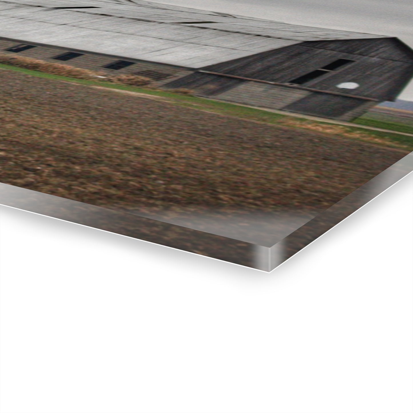 U R There Photography North Gates Road Old Grey II Rustic Farmhouse Acrylic Wall Print