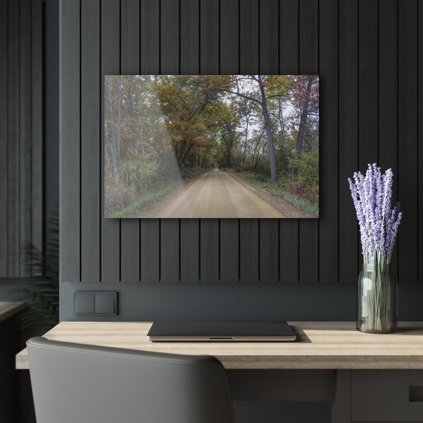 U R There Photography Country Roads in Dryden II Rustic Farmhouse Acrylic Wall Print