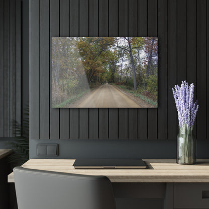 U R There Photography Country Roads in Dryden II Rustic Farmhouse Acrylic Wall Print