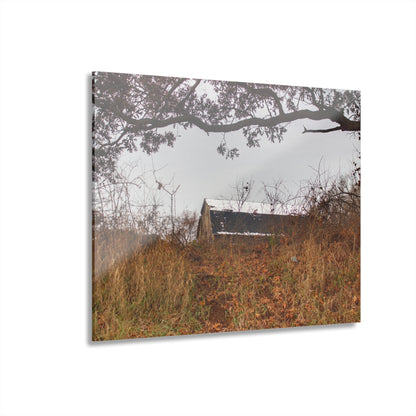U R There Photography North Oxford Road Grey II Rustic Farmhouse Acrylic Wall Print