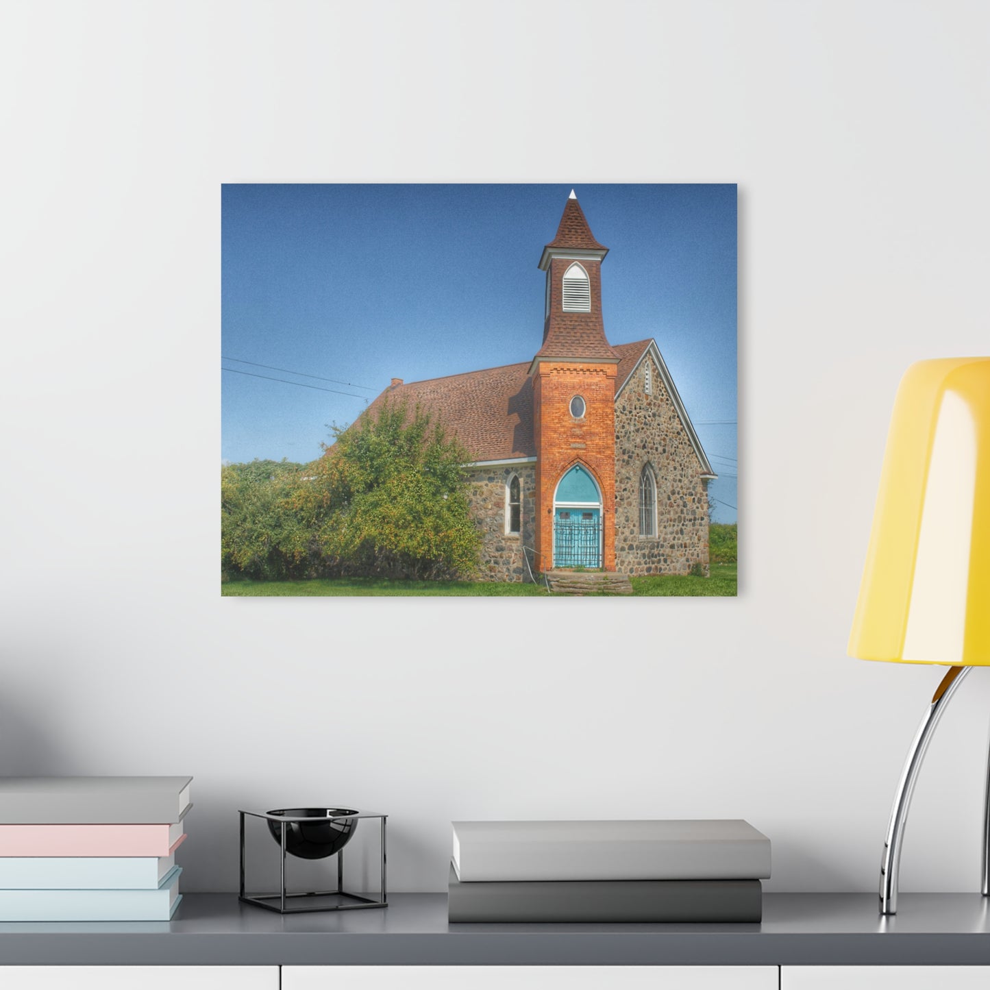 U R There Photography Mayville Church of the Past Rustic Farmhouse Acrylic Wall Print