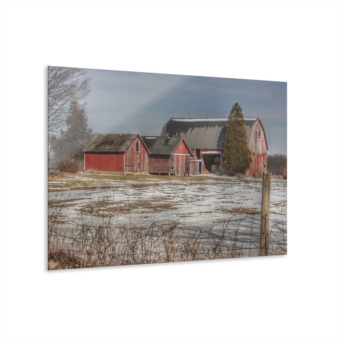 U R There Photography Wilder Road Reds Rustic Farmhouse Acrylic Wall Print