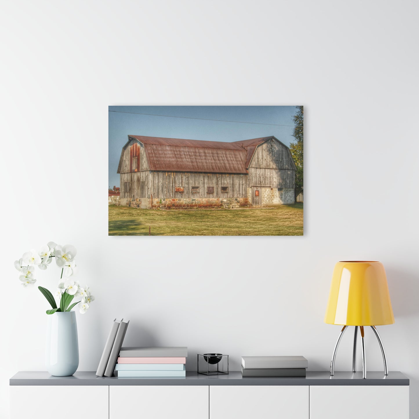 U R There Photography Irish Road Grey Rustic Farmhouse Acrylic Wall Print