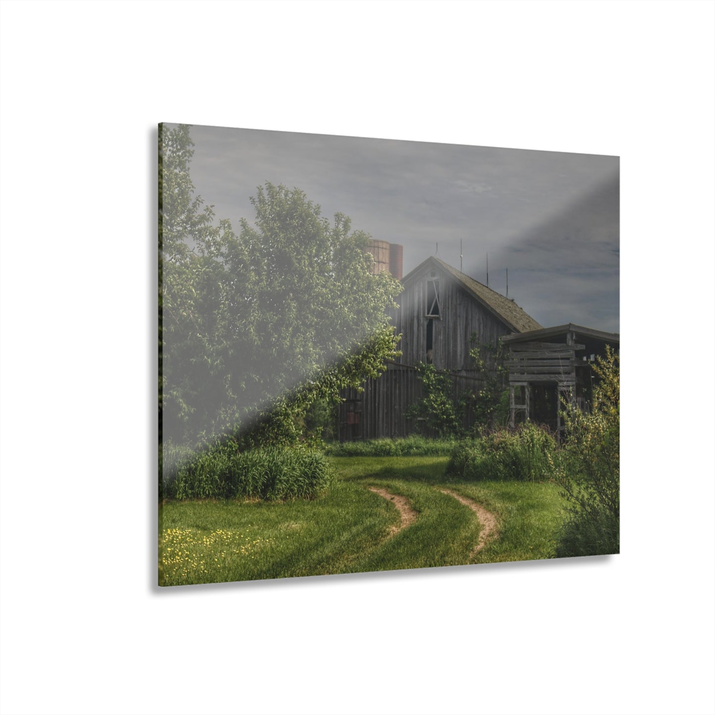 U R There Photography Barkley Road Greys I Rustic Farmhouse Acrylic Wall Print