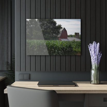 U R There Photography Above the Corn on Piersonville Road III Rustic Farmhouse Acrylic Wall Print