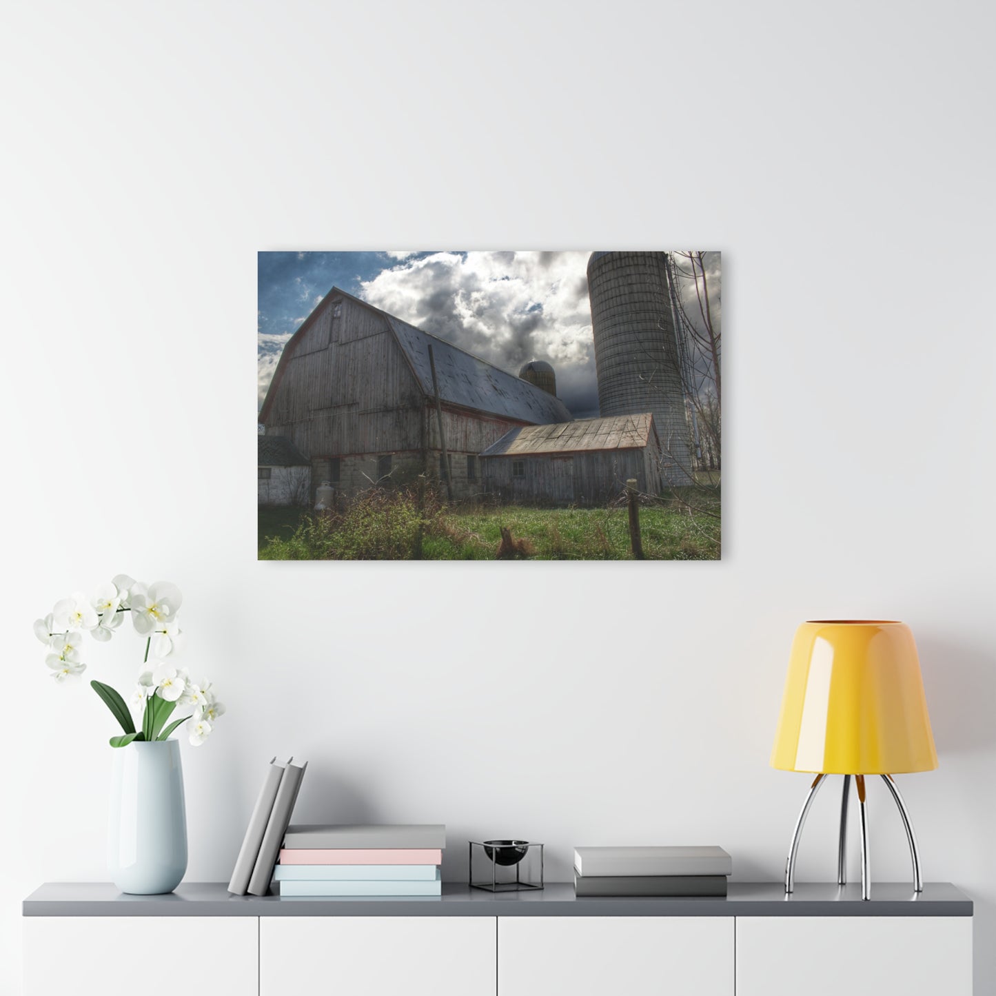 U R There Photography Sandusky Grey II Rustic Farmhouse Acrylic Wall Print