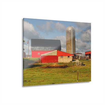 U R There Photography Kingston Checkerboard Farm Rustic Farmhouse Acrylic Wall Print