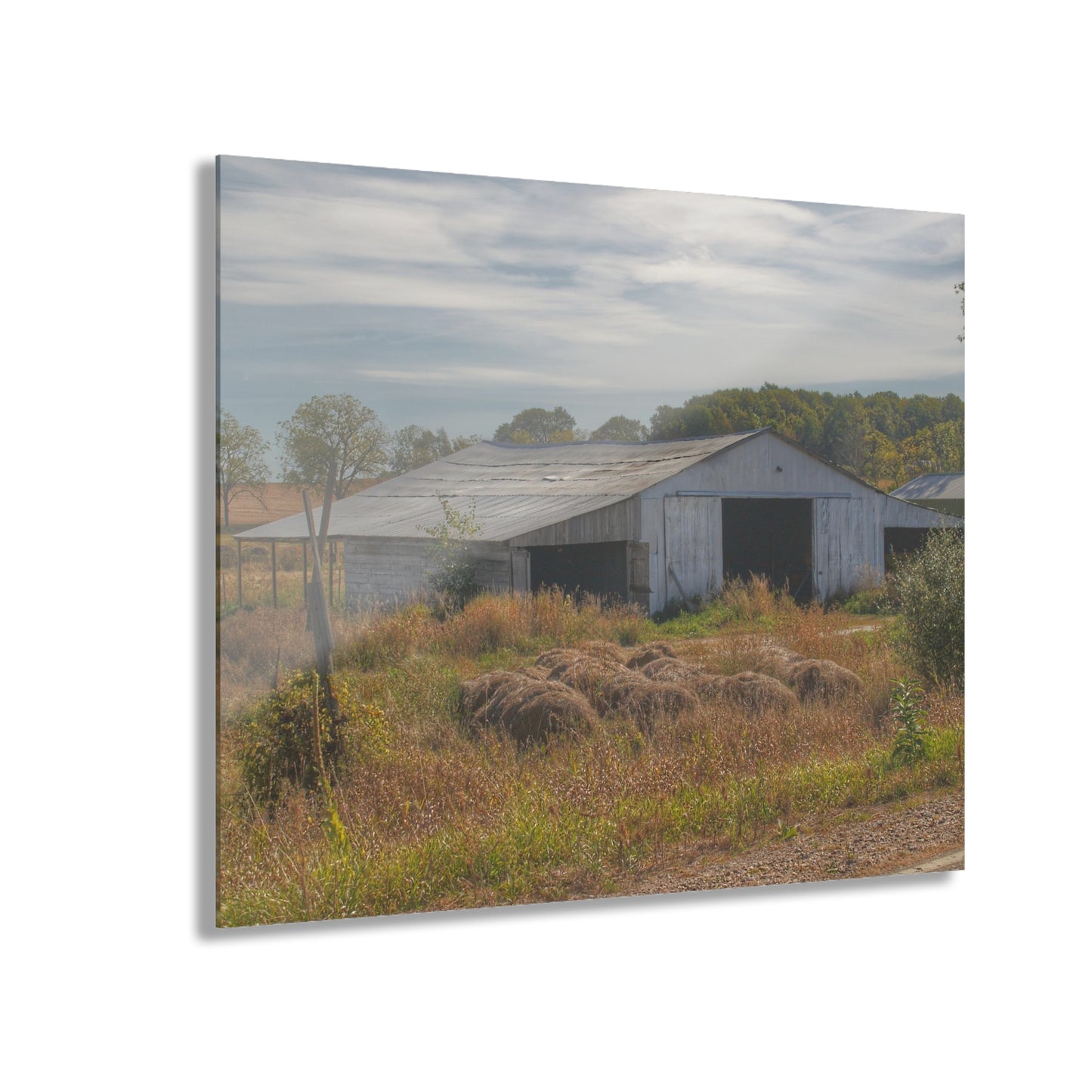 U R There Photography Hurds Corner Road Grey Shack Rustic Farmhouse Acrylic Wall Print